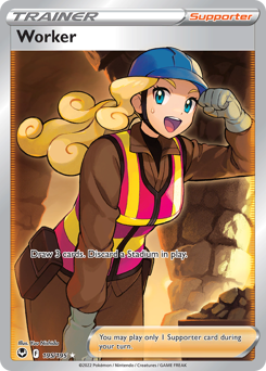 Pokemon Silver Tempest Worker - 195