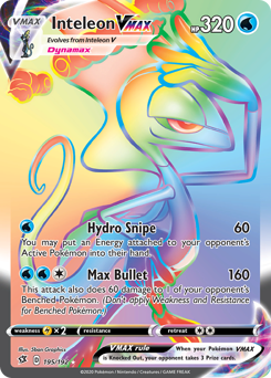Pokemon Rebel Clash Inteleon VMAX - 195