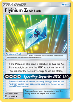 Pokemon Unified Minds Flyinium Z: Air Slash - 195
