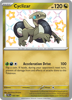 Pokemon Paldean Fates Cyclizar - 195