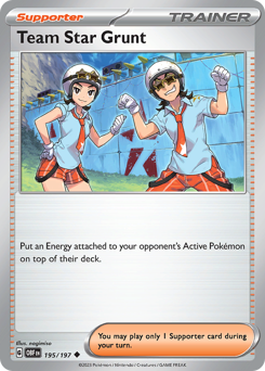 Pokemon Obsidian Flames Team Star Grunt - 195