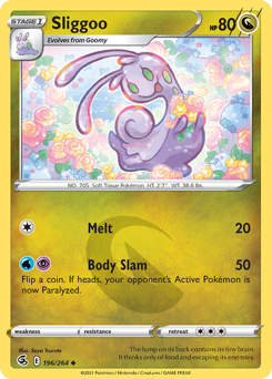 Pokemon Fusion Strike Sliggoo - 196
