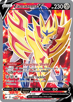 Pokemon Sword & Shield Zamazenta V - 196