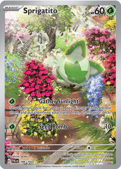 Pokemon Paldea Evolved Sprigatito - 196