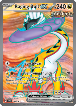 Pokemon Temporal Forces Raging Bolt ex - 196