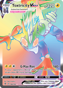 Pokemon Rebel Clash Toxtricity VMAX - 196