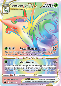 Pokemon Silver Tempest Serperior VSTAR - 196