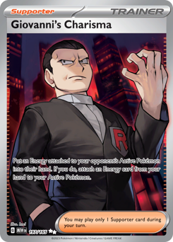 Pokemon 151 Giovanni's Charisma - 197