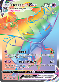 Pokemon Rebel Clash Dragapult VMAX - 197