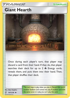 Pokemon Unified Minds Giant Hearth - 197