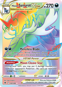 Pokemon Astral Radiance Hisuian Samurott VSTAR - 197