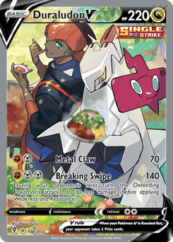 Pokemon Evolving Skies Duraludon V - 198