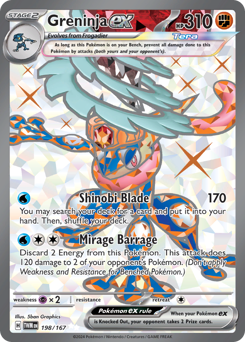 Pokemon Twilight Masquerade Greninja ex - 198