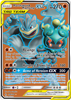 Pokemon Unbroken Bonds Marshadow & Machamp-GX - 198