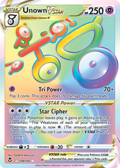 Pokemon Silver Tempest Unown VSTAR - 199