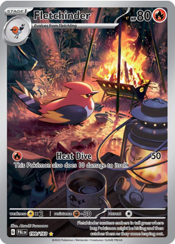 Pokemon Paldea Evolved Fletchinder - 199