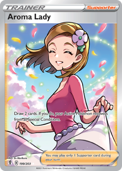 Pokemon Evolving Skies Aroma Lady - 199