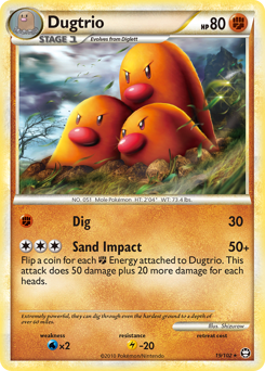 Pokemon HS—Triumphant Dugtrio - 19
