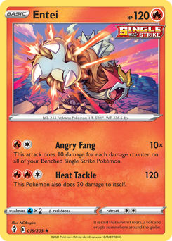 Pokemon Evolving Skies Entei - 19
