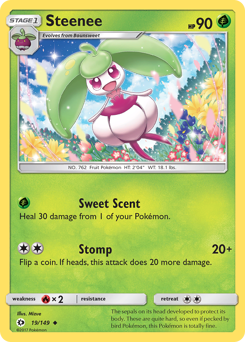 Pokemon Sun & Moon Steenee - 19