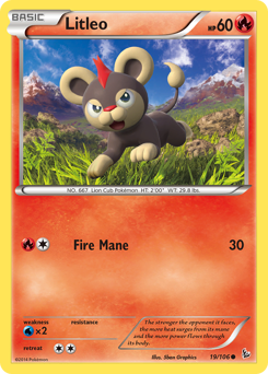 Pokemon Flashfire Litleo - 19