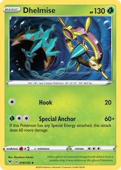 Pokemon Vivid Voltage Dhelmise - 19