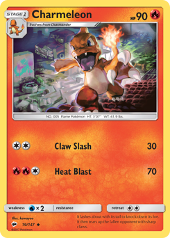 Pokemon Burning Shadows Charmeleon - 19