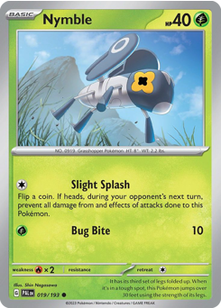 Pokemon Paldea Evolved Nymble - 19
