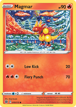Pokemon Brilliant Stars Magmar - 19
