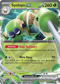 Pokemon Scarlet & Violet Spidops ex - 19