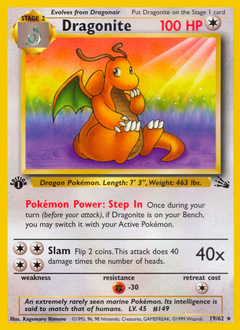 Pokemon Fossil Dragonite - 19