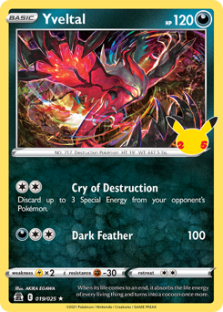 Pokemon Celebrations Yveltal - 19