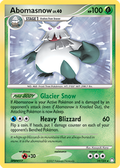 Pokemon Mysterious Treasures Abomasnow - 19