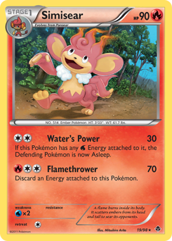 Pokemon Emerging Powers Simisear - 19