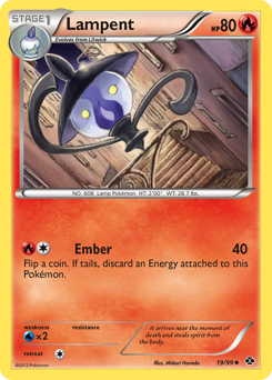 Pokemon Next Destinies Lampent - 19