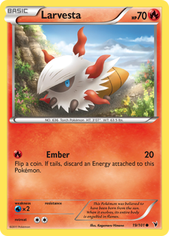 Pokemon Noble Victories Larvesta - 19