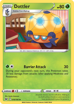 Pokemon Lost Origin Dottler - 19