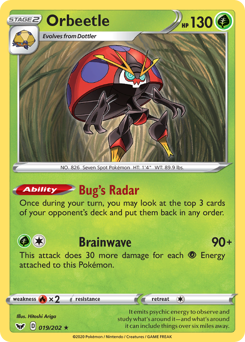 Pokemon Sword & Shield Orbeetle - 19