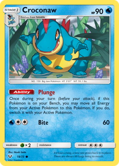 Pokemon Shining Legends Croconaw - 19