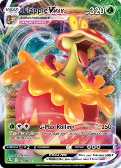 Pokemon Battle Styles Flapple VMAX - 19