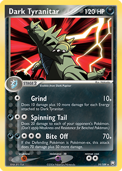 Pokemon Team Rocket Returns Dark Tyranitar - 19