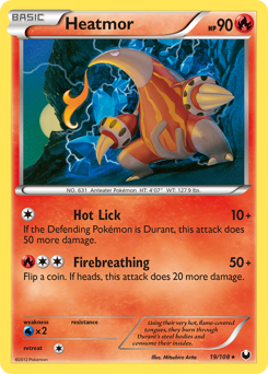 Pokemon Dark Explorers Heatmor - 19