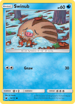 Pokemon Crimson Invasion Swinub - 19