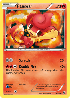 Pokemon Plasma Storm Pansear - 19