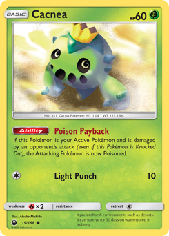 Pokemon Celestial Storm Cacnea - 19