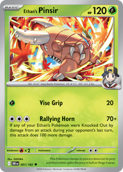 Pokemon Destined Rivals Ethan's Pinsir - 1