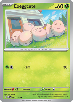 Pokemon Prismatic Evolutions Exeggcute - 1