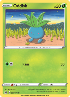 Pokemon Lost Origin Oddish - 1