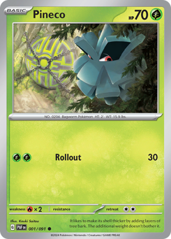 Pokemon Paldean Fates Pineco - 1