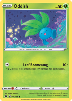 Pokemon Crown Zenith Oddish - 1